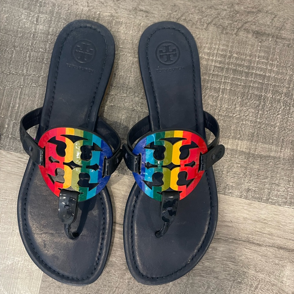 Tory Burch miller rainbow limited edition size 9